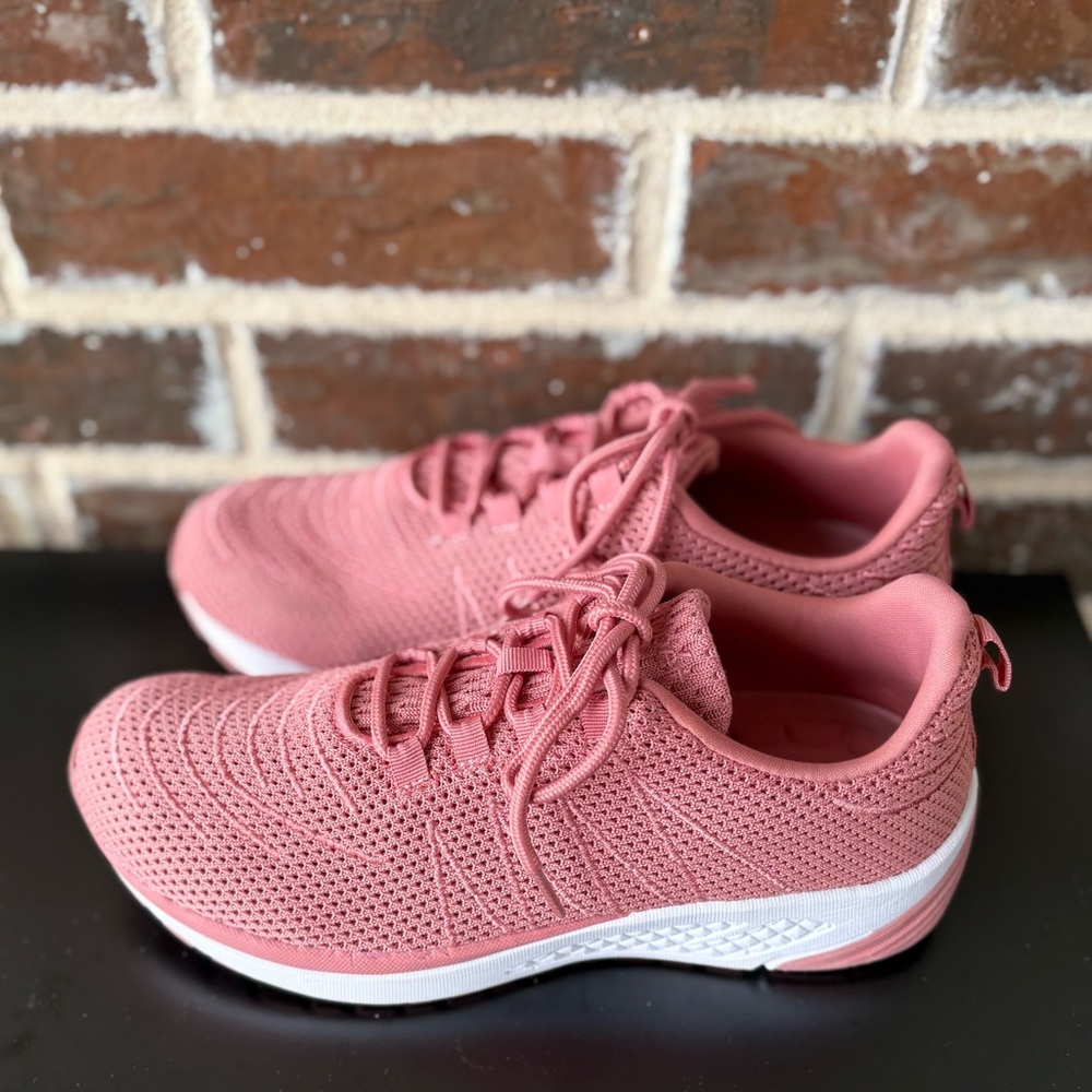 Propet Dark Pink Ortholite Tour Knit Sneakers Size 9.5 Wide - Picture 3 of 11